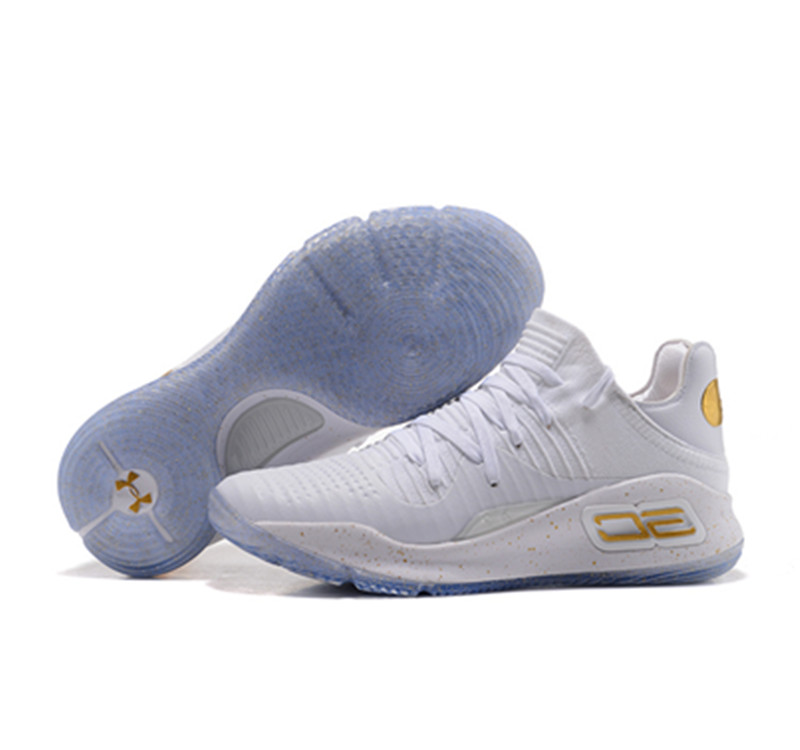 Stephen Curry 4 Low white gold - Click Image to Close
